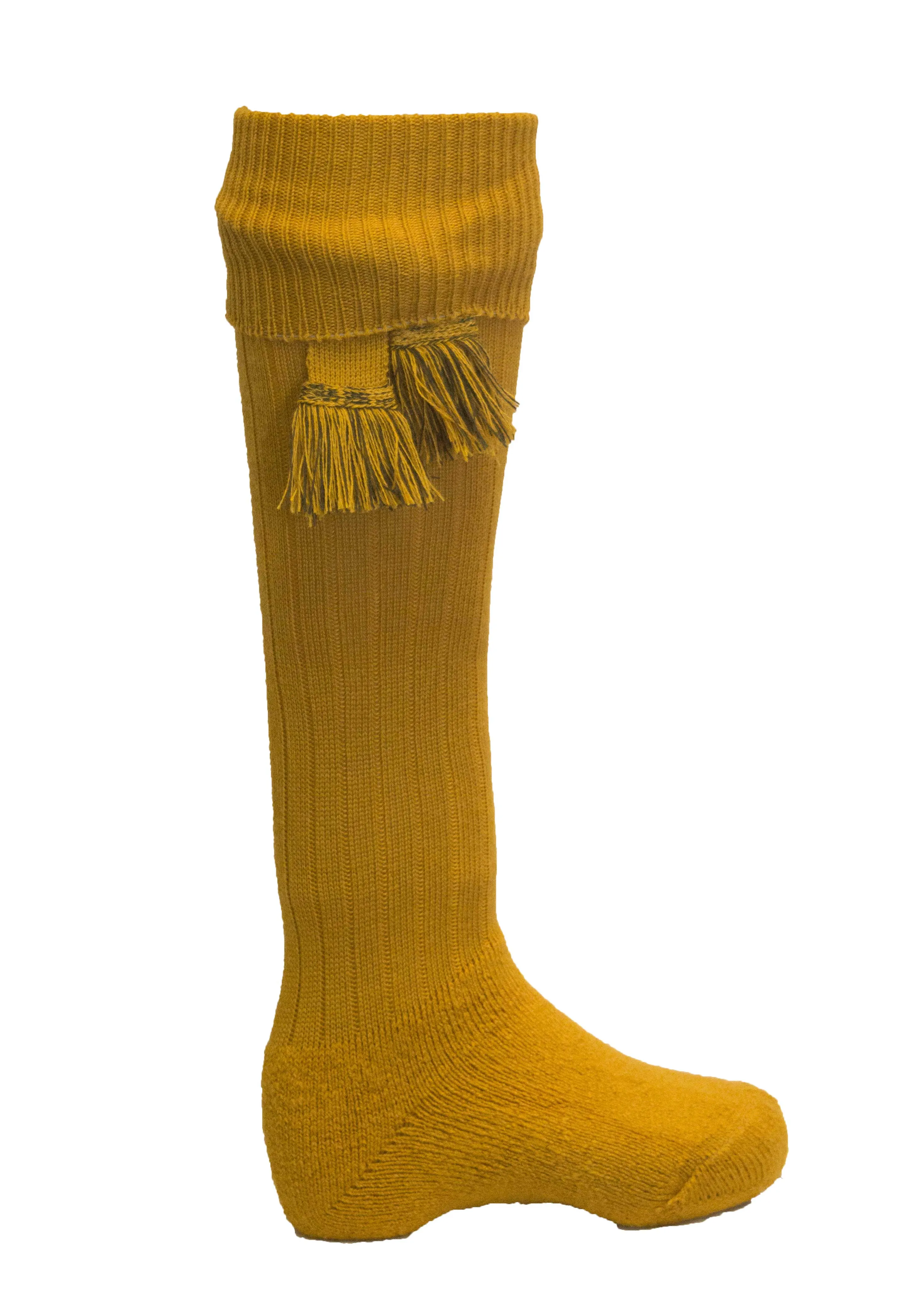 Scarba Knee High Golf Socks made from Merino Wool with removable Garter Ties