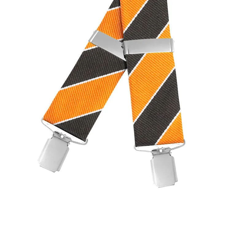 Scholastic Orange/Black - Braces/Suspenders