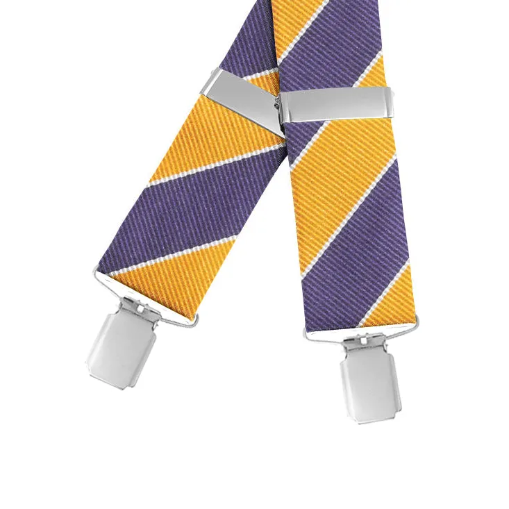 Scholastic Purple/Gold - Braces/Suspenders