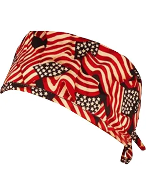 Scrub Cap Medical Surgeon Head Cover Surgical Hat Nurse Nursing Operating Room, Patch American Flag