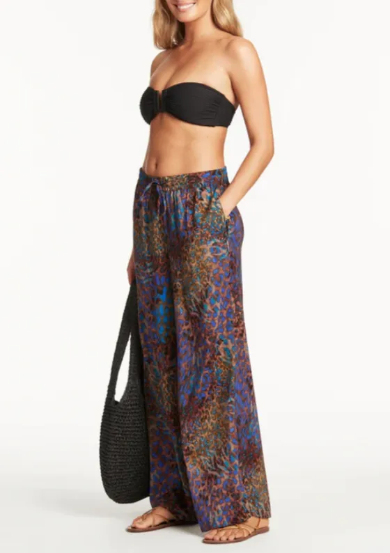 Sea Level Hunter Palazzo Pant Blue
