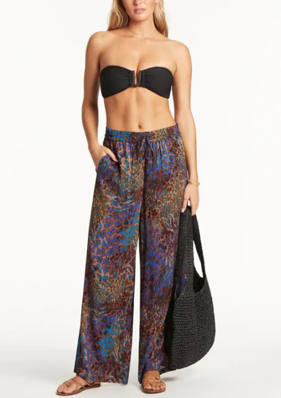 Sea Level Hunter Palazzo Pant Blue