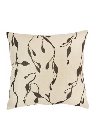 Seaweed XL Pillow - Black and Beige
