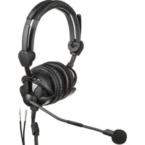 Sennheiser HMD 26-II-600-8 Broadcast Headset with 600 Ohm, Dynamic Microphone & Open-Ended Cable