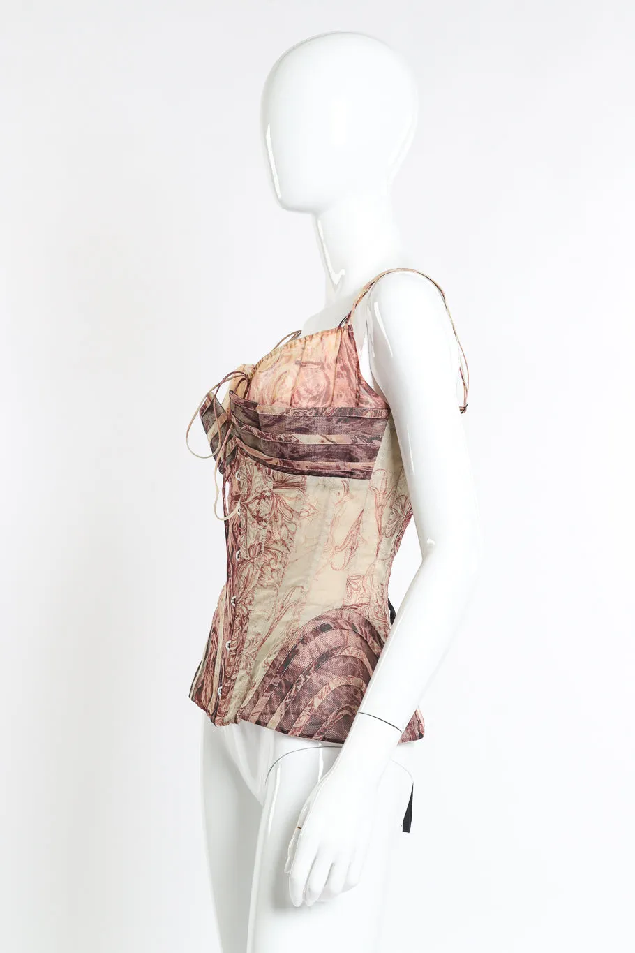 Silk Chiffon Rococo Corset Top