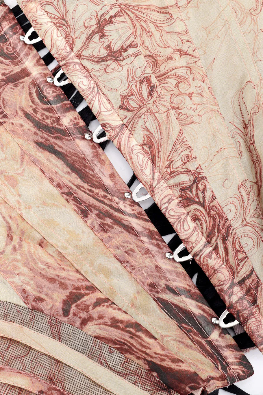 Silk Chiffon Rococo Corset Top