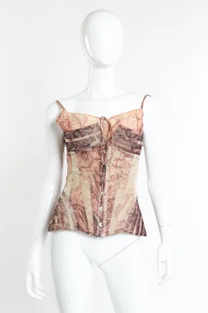 Silk Chiffon Rococo Corset Top