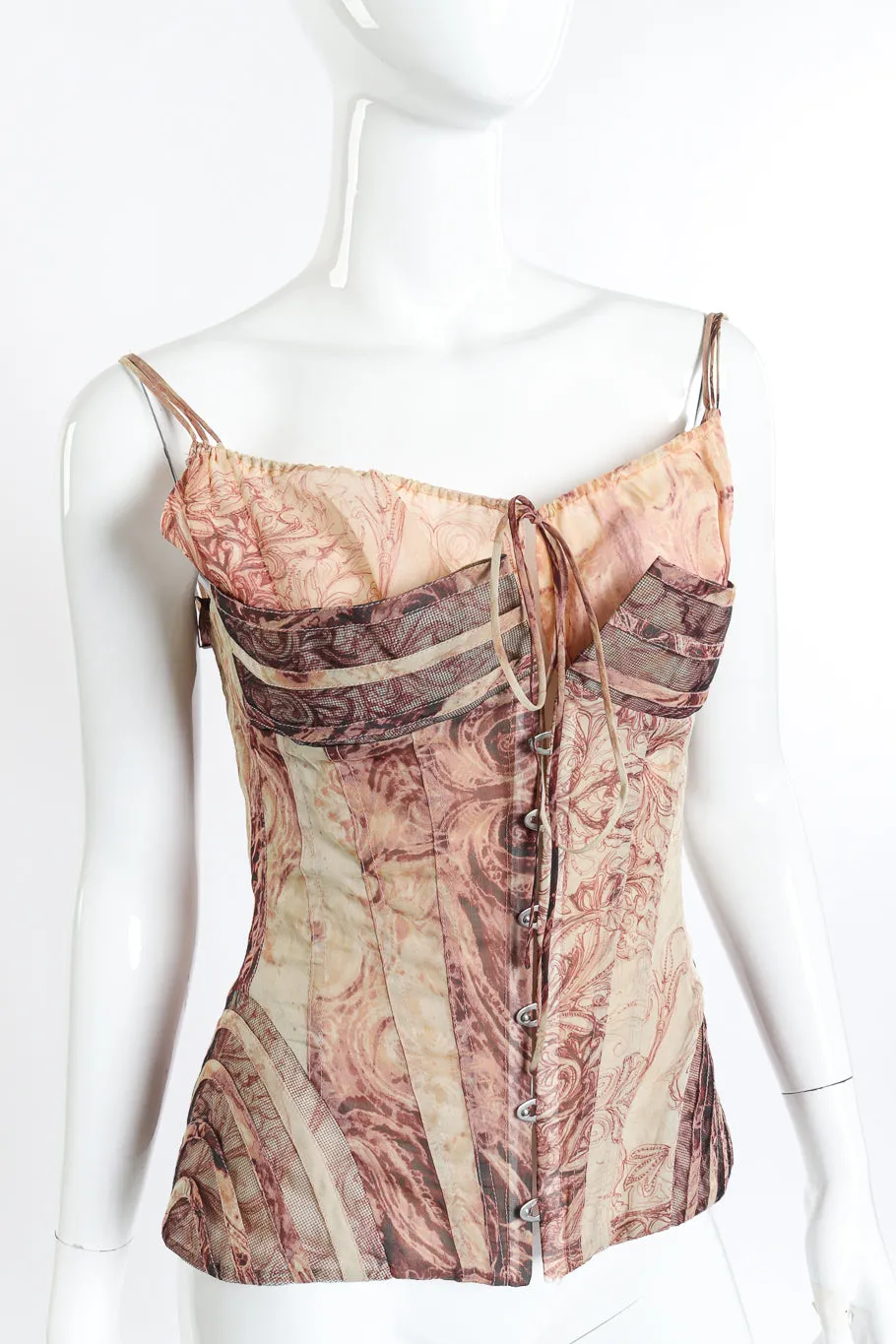 Silk Chiffon Rococo Corset Top