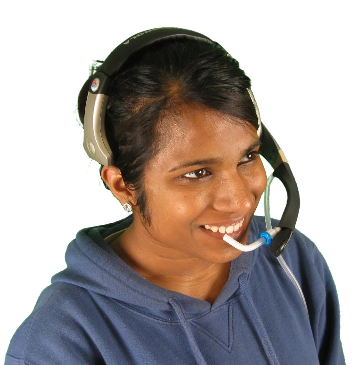 Sip-n-Puff Switches on Headset or Flexarm