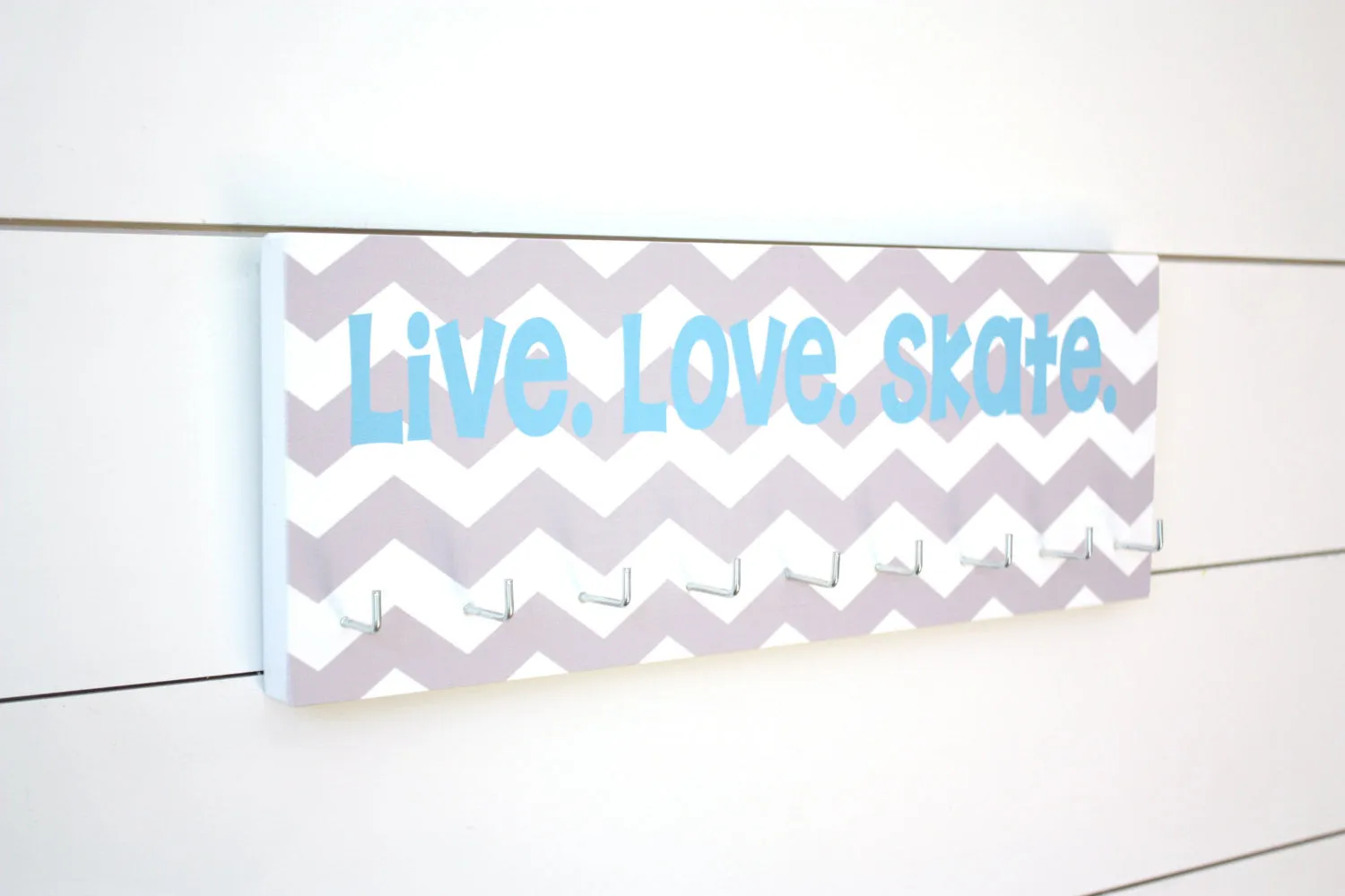 Skating Medal Holder - Live. Love. Skate. - Chevron - Medium
