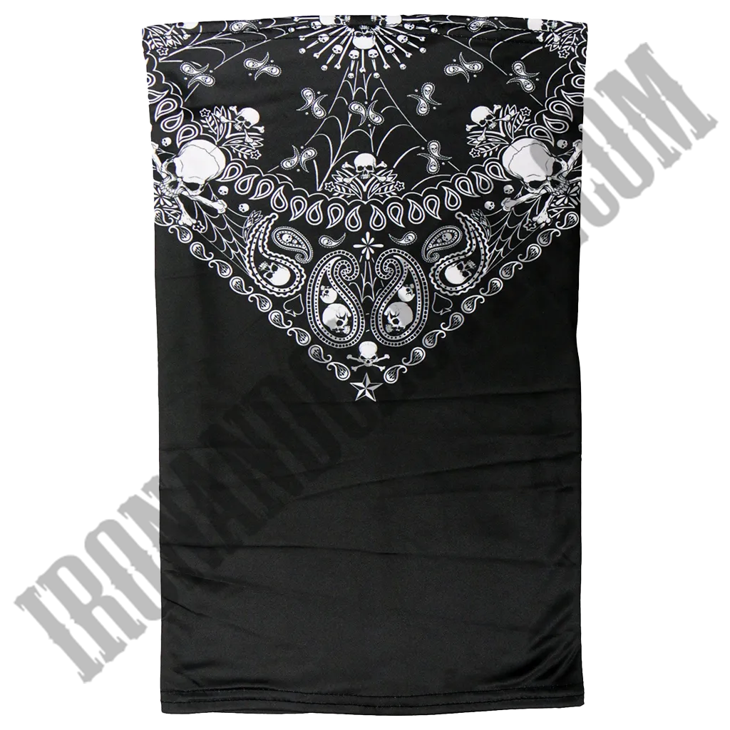 Skull Paisley Neck Gaiter
