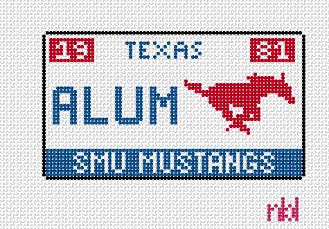SMU License Plate