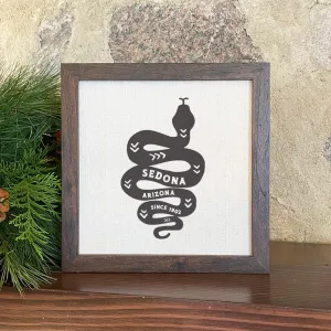 Snake Silhouette Custom - Framed Sign