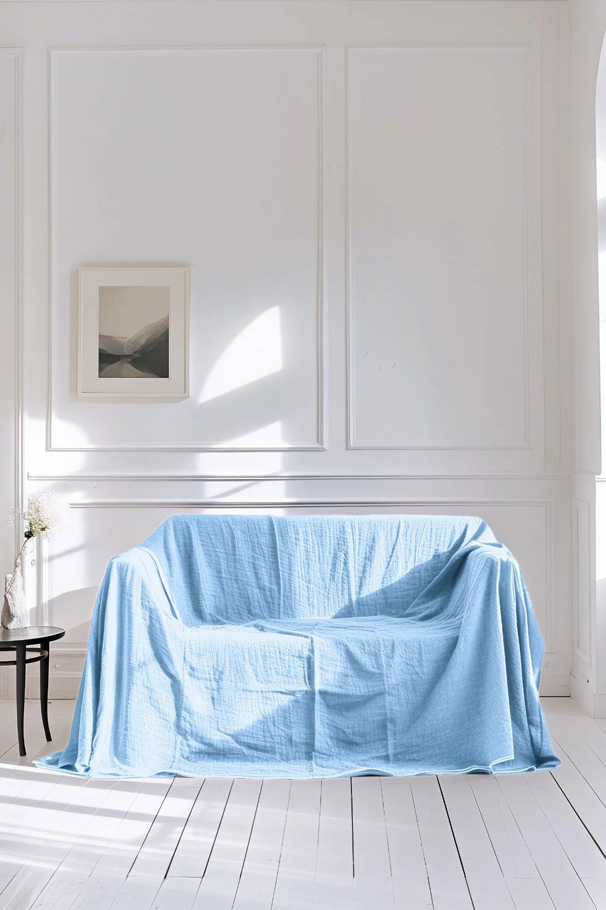 Sofa cover - light blue