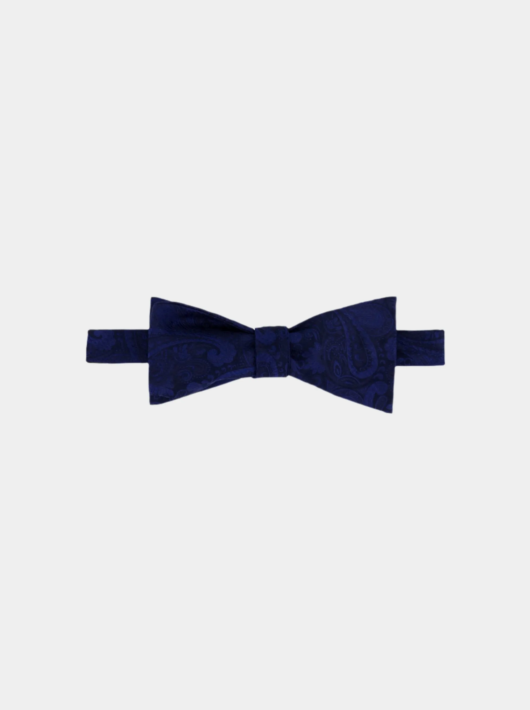 SOLID PAISLEY BOW TIE