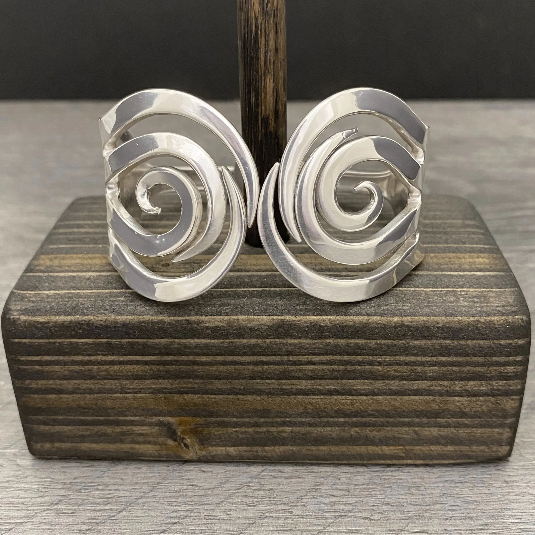 Spiral 2 Double Fork Bracelet