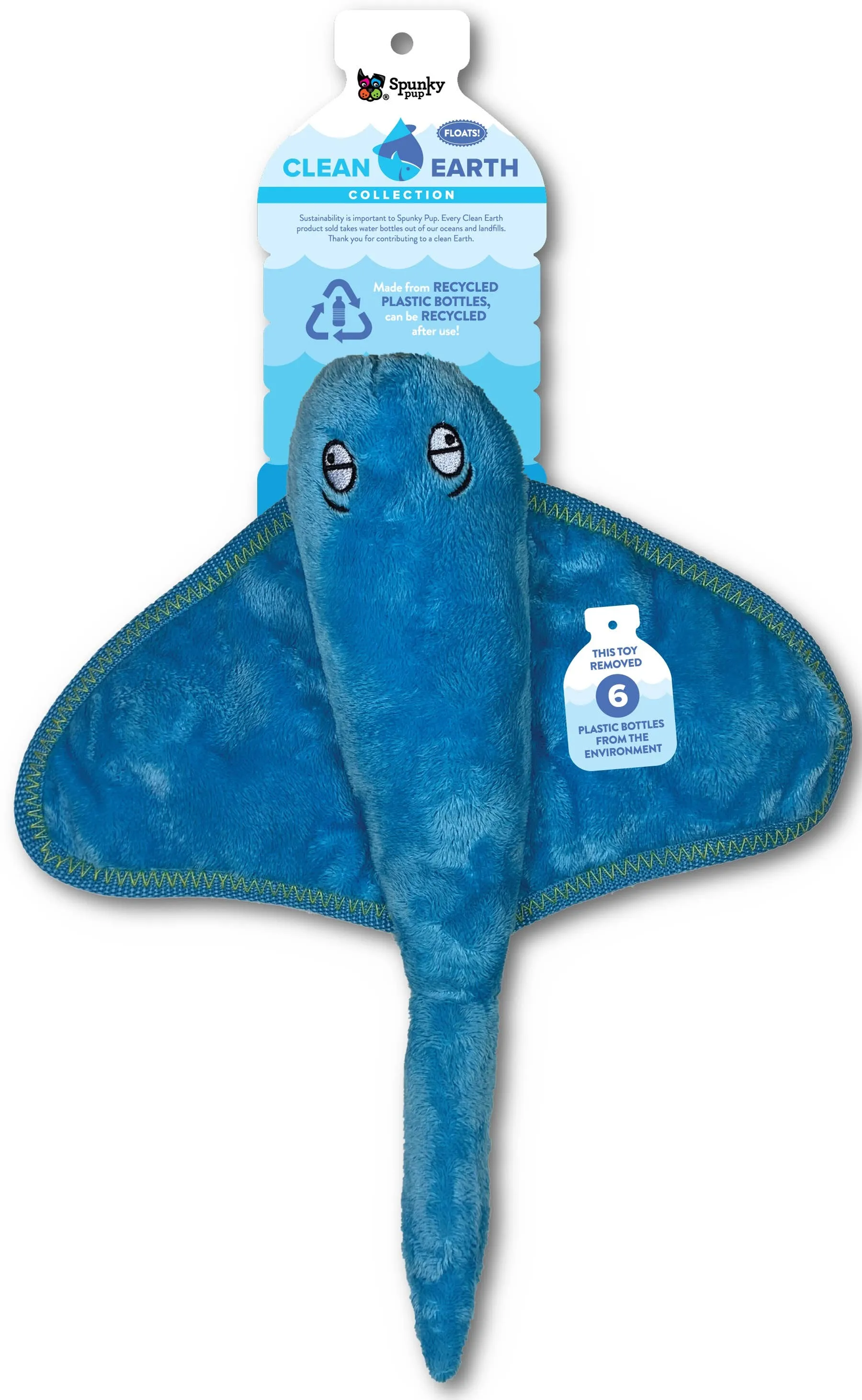 Spunky Pup - Clean Earth Recycled Plush Toys - 100% Sustainable: Small / Manatee