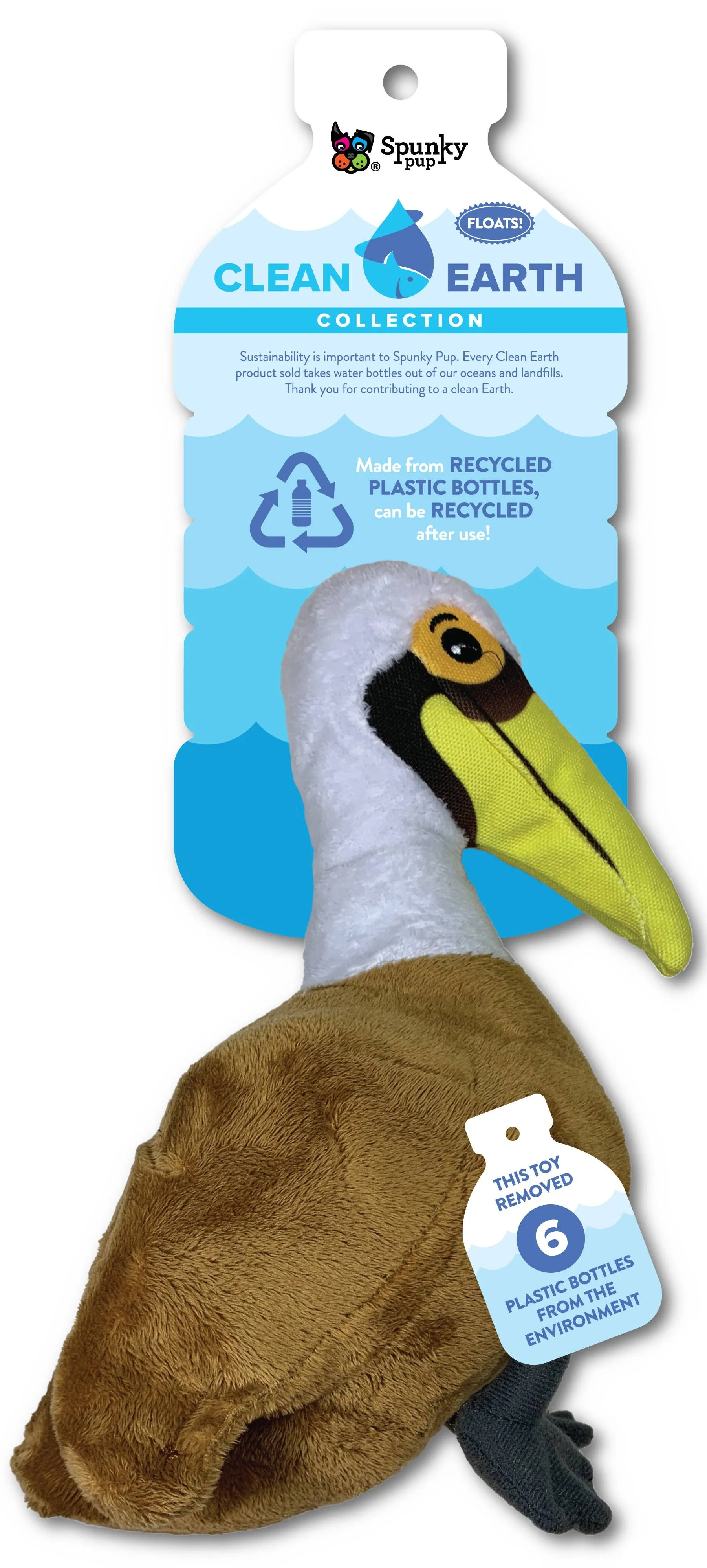 Spunky Pup - Clean Earth Recycled Plush Toys - 100% Sustainable: Small / Manatee
