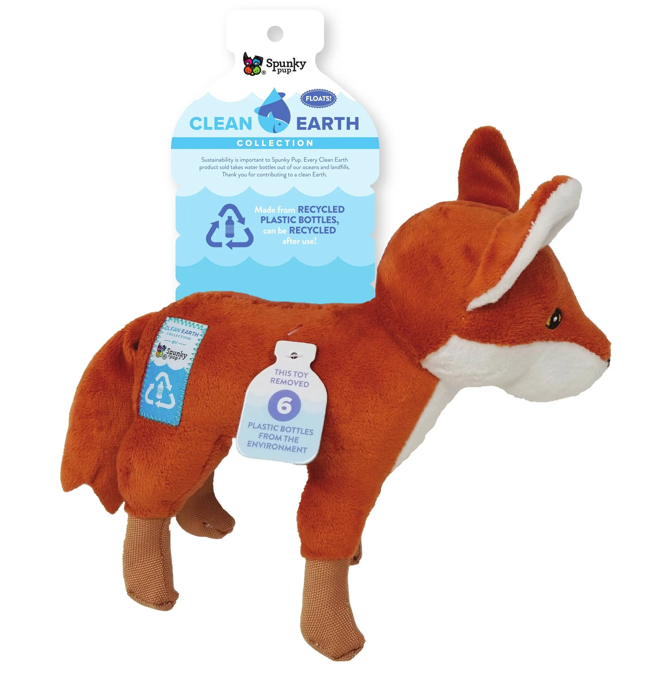 Spunky Pup - Clean Earth Recycled Plush Toys - 100% Sustainable: Small / Manatee