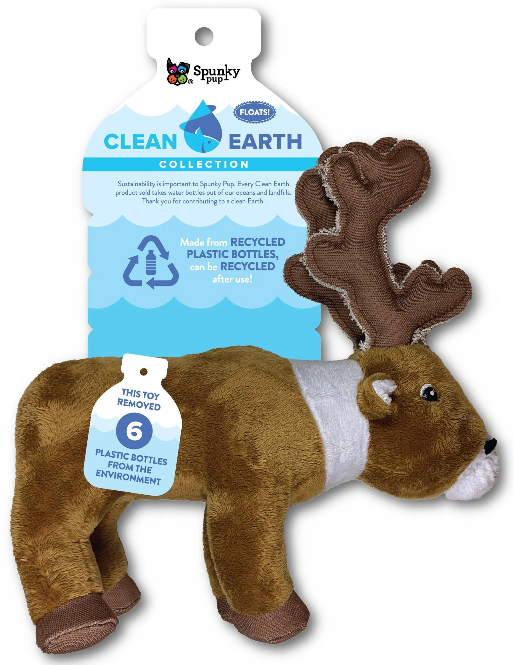 Spunky Pup - Clean Earth Recycled Plush Toys - 100% Sustainable: Small / Manatee