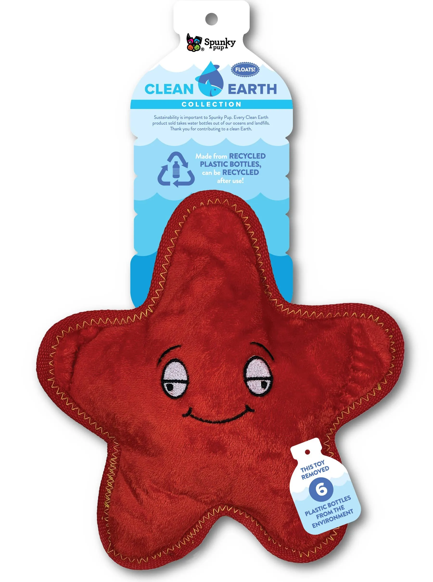 Spunky Pup - Clean Earth Recycled Plush Toys - 100% Sustainable: Small / Manatee