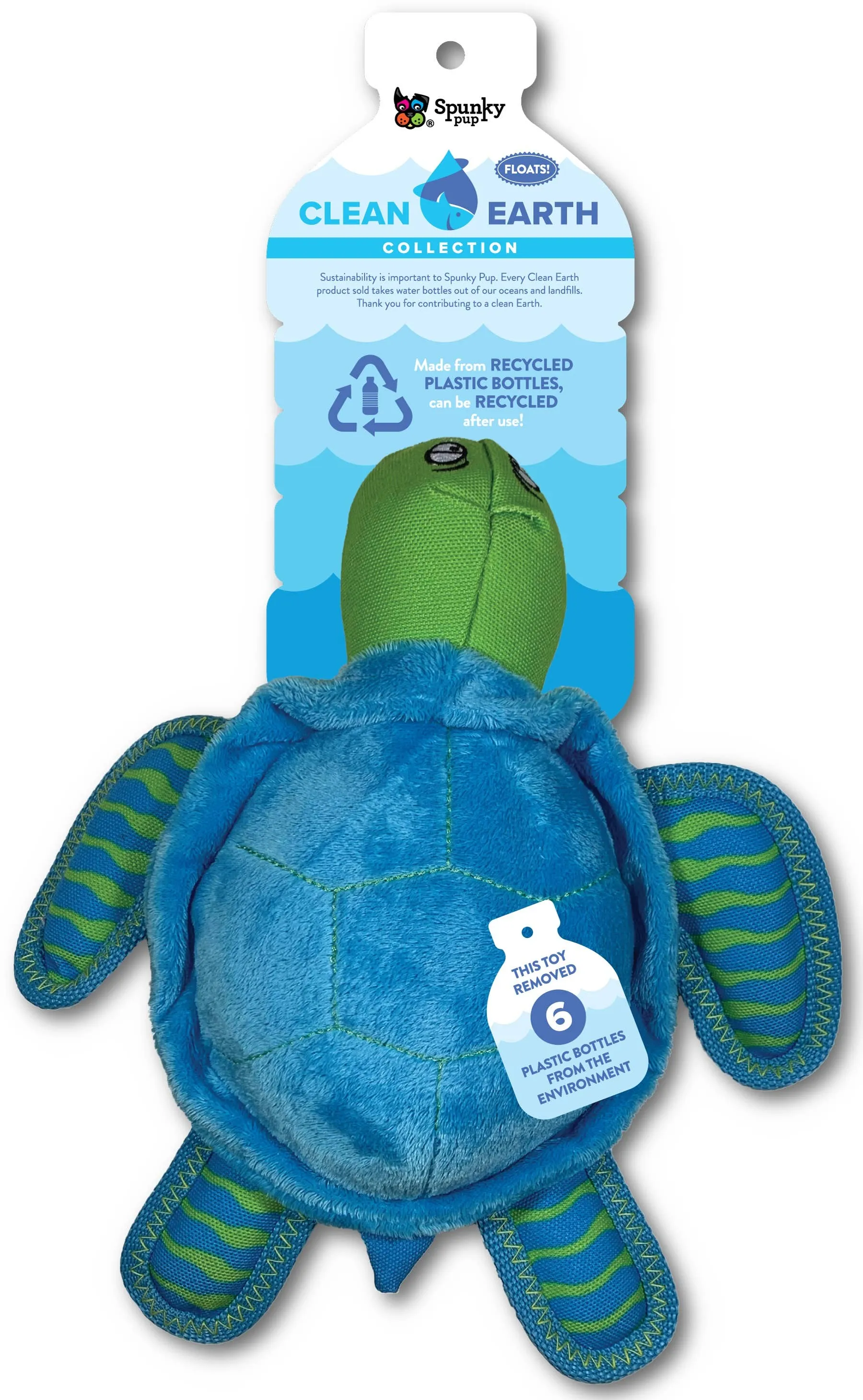 Spunky Pup - Clean Earth Recycled Plush Toys - 100% Sustainable: Small / Manatee