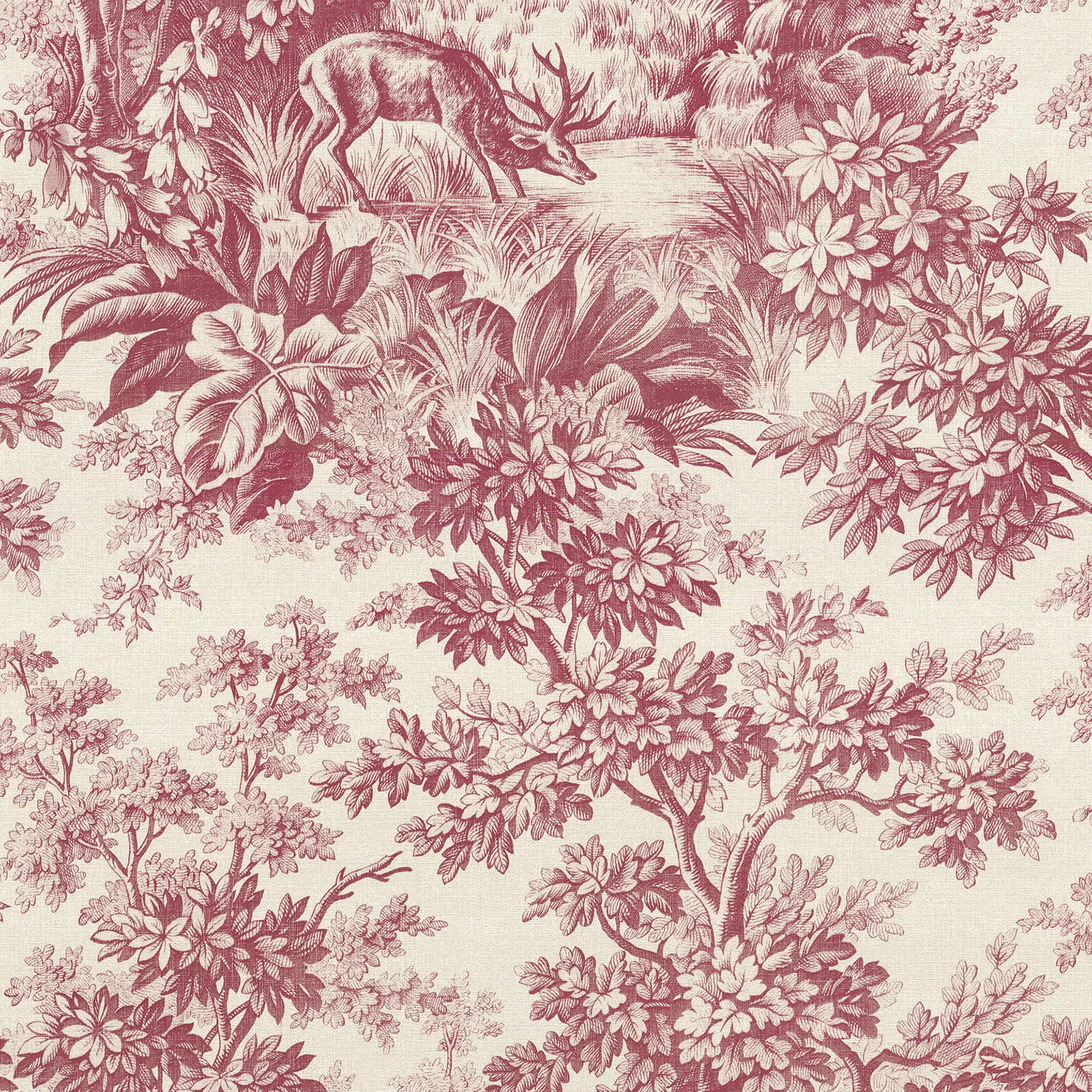 Stag Toile Wallpaper by Little Greene