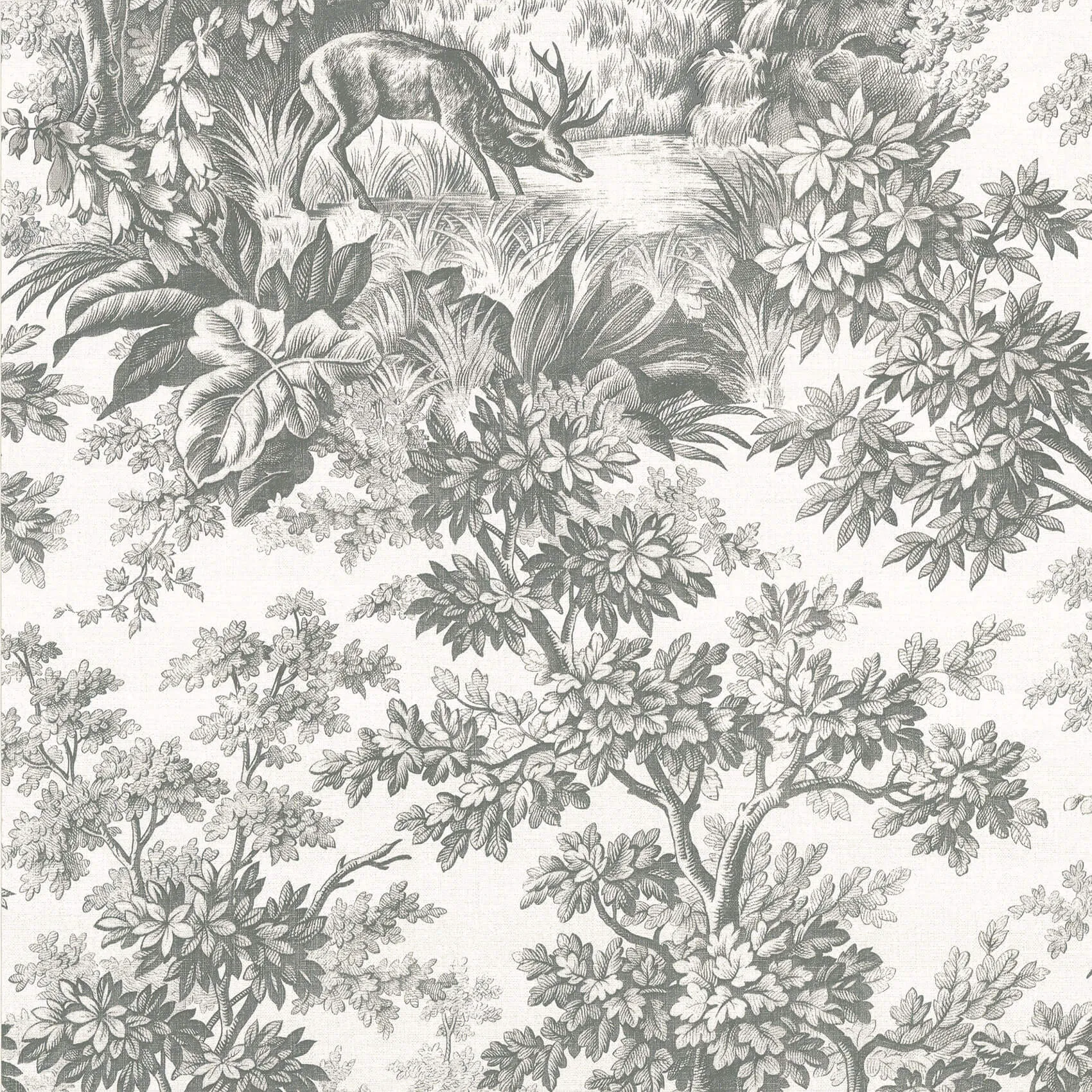 Stag Toile Wallpaper by Little Greene