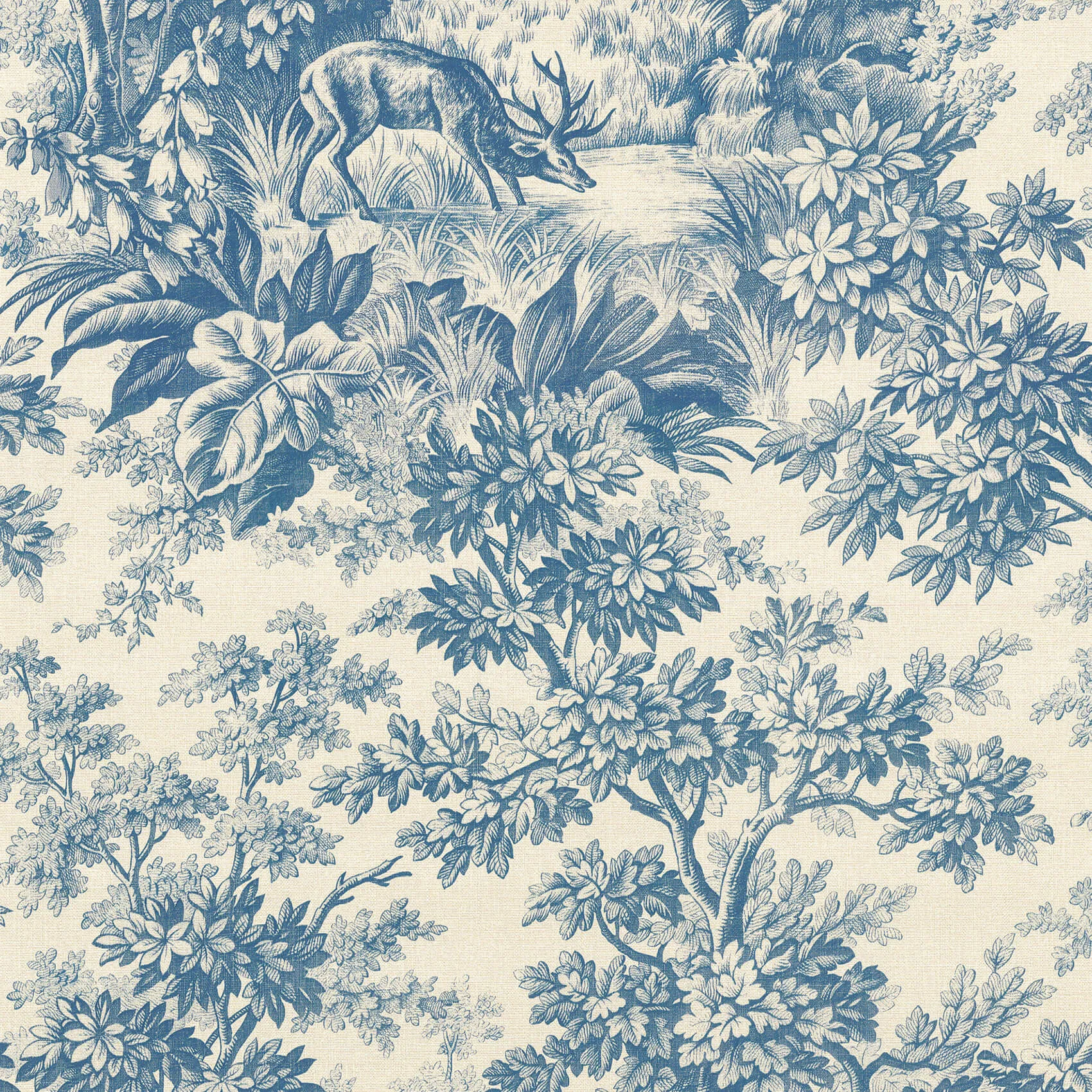 Stag Toile Wallpaper by Little Greene