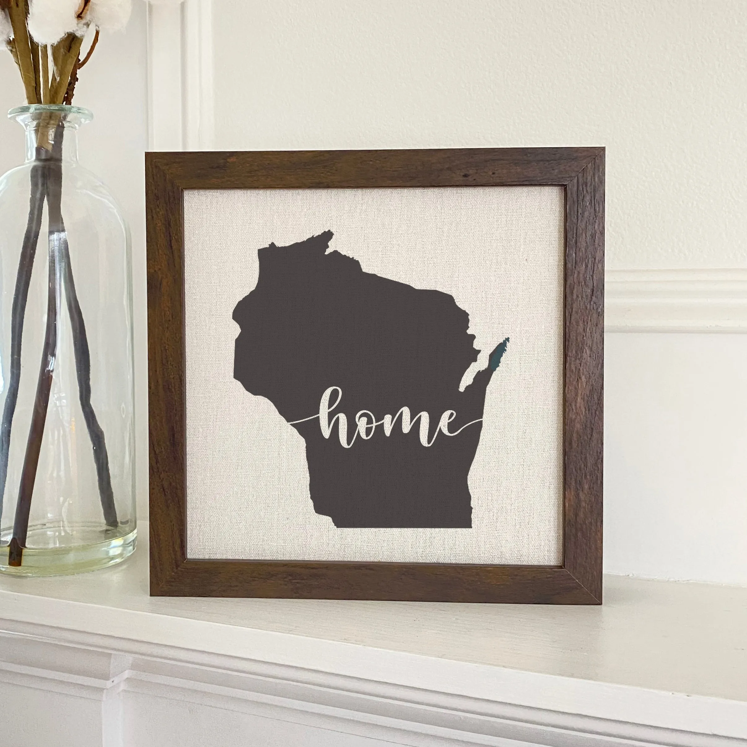 State Art (Home) - Framed Sign