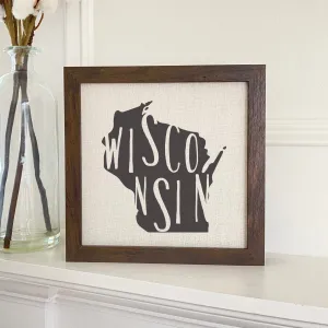 State Art (State Name) - Framed Sign