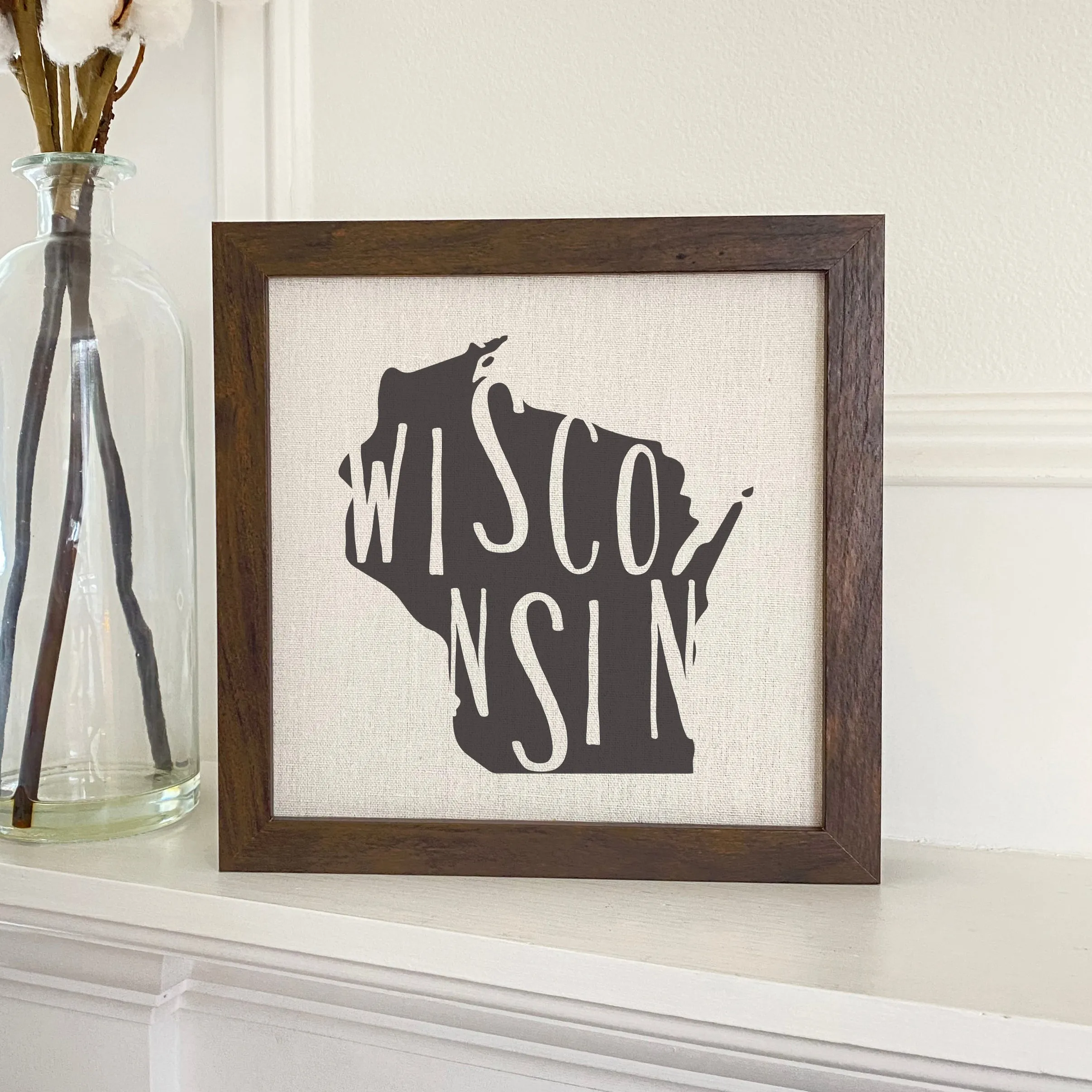 State Art (State Name) - Framed Sign