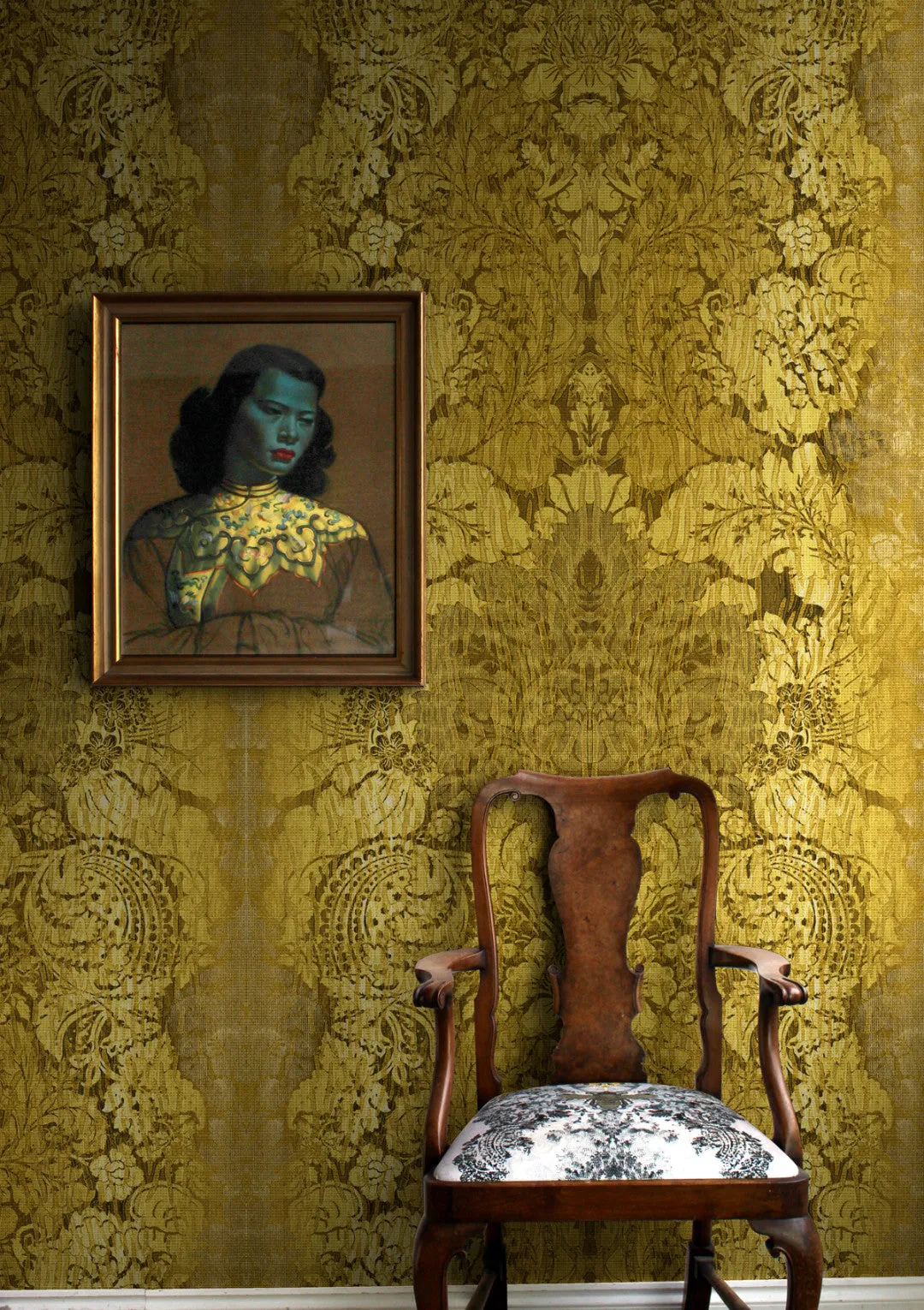 studio damask wallpaper