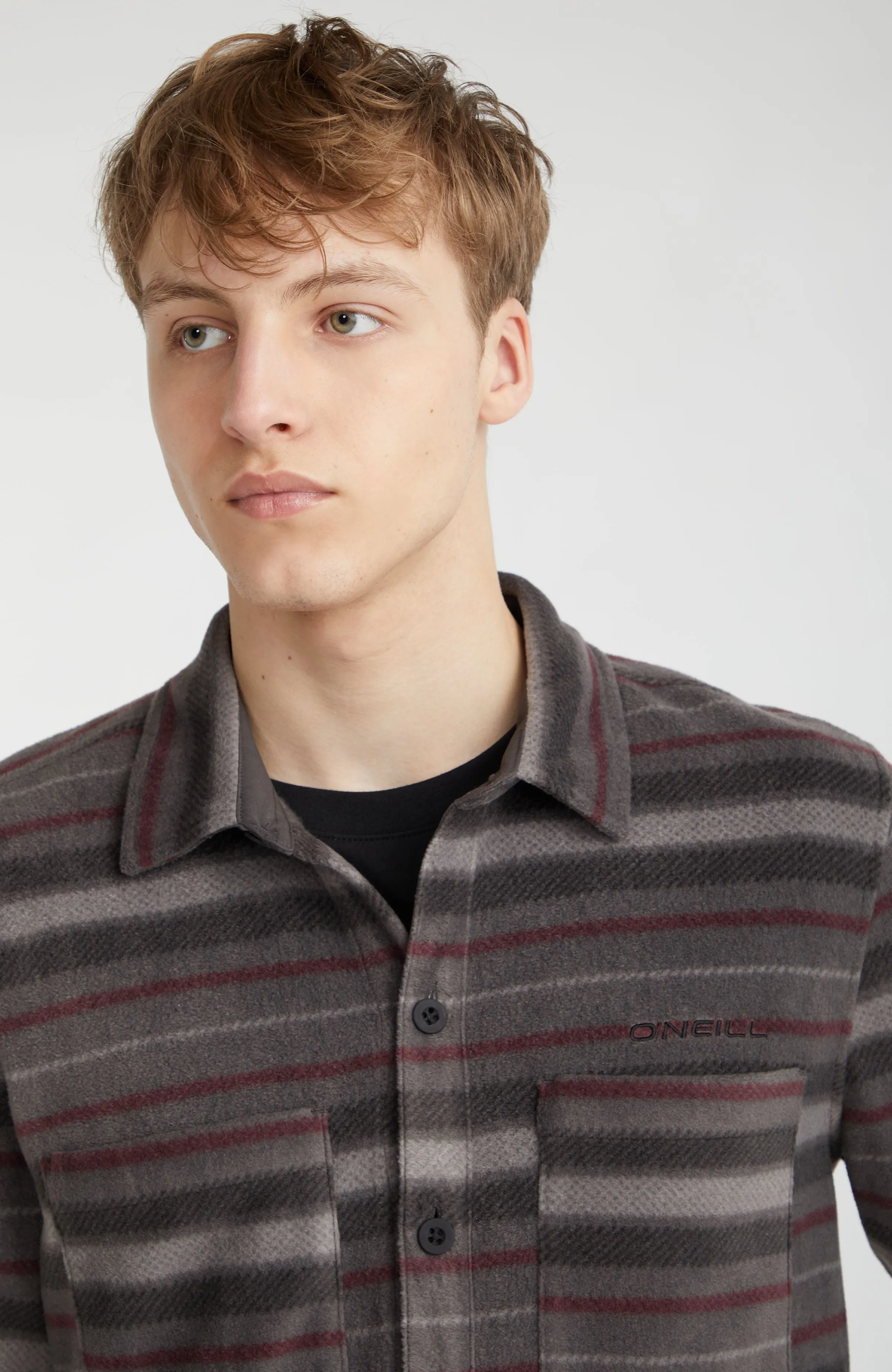 Superfleece Shirt | Grey Crossover Stripe