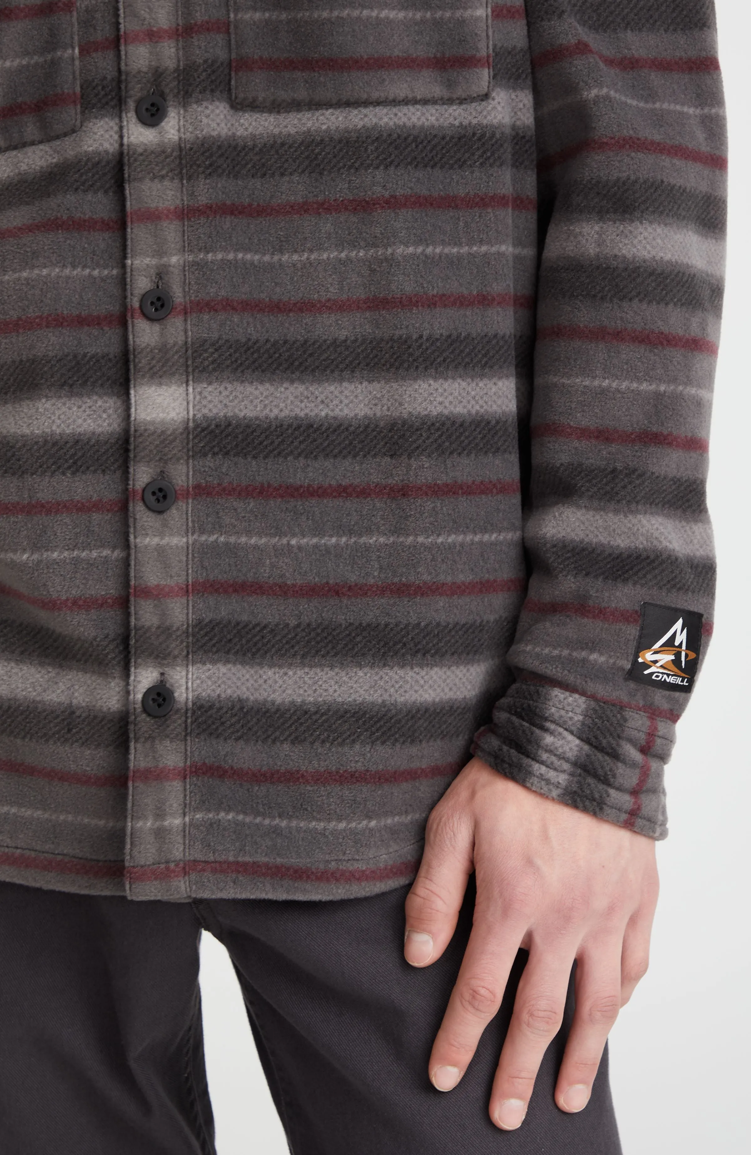 Superfleece Shirt | Grey Crossover Stripe