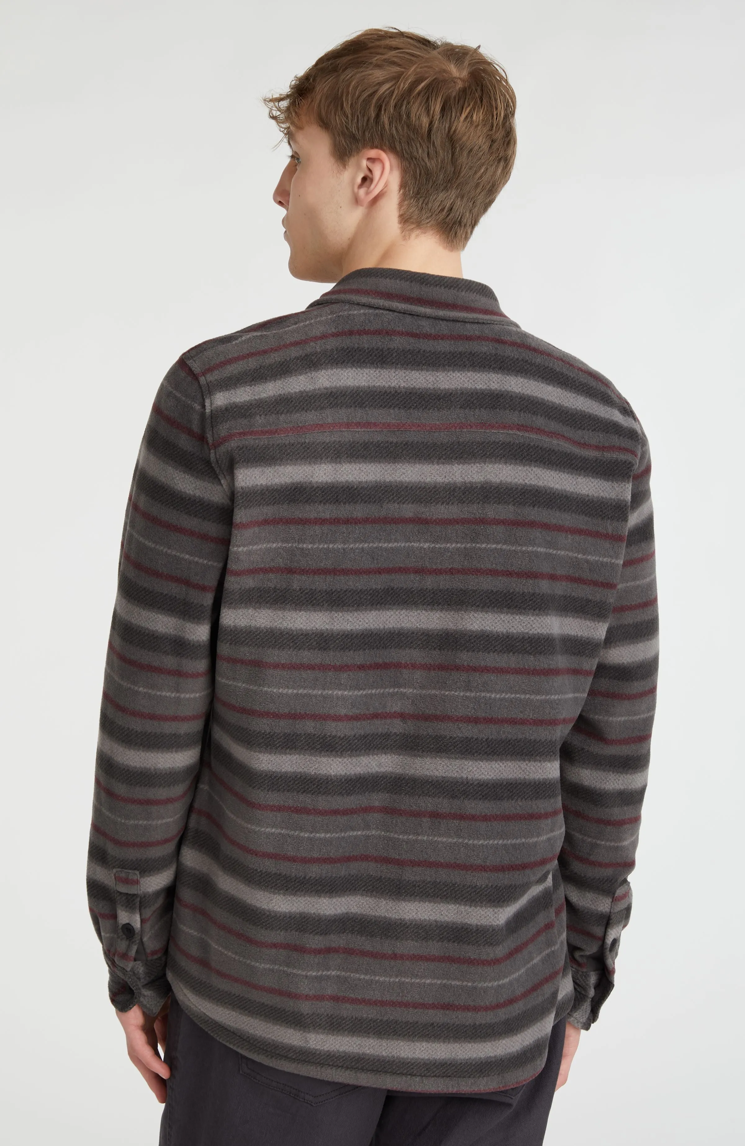 Superfleece Shirt | Grey Crossover Stripe