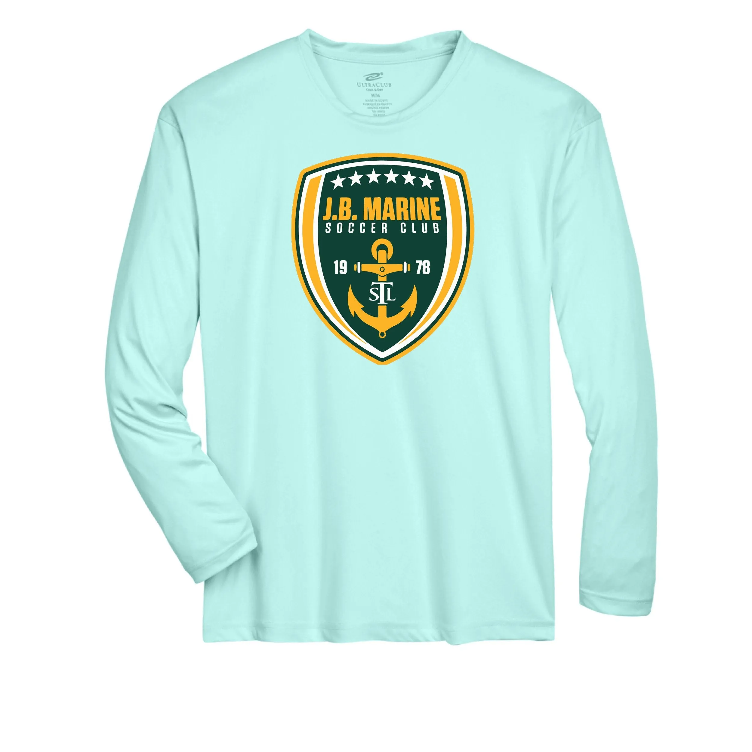 Team 365 Zone Performance Long Sleeve Shirts St. Louis Club Logo