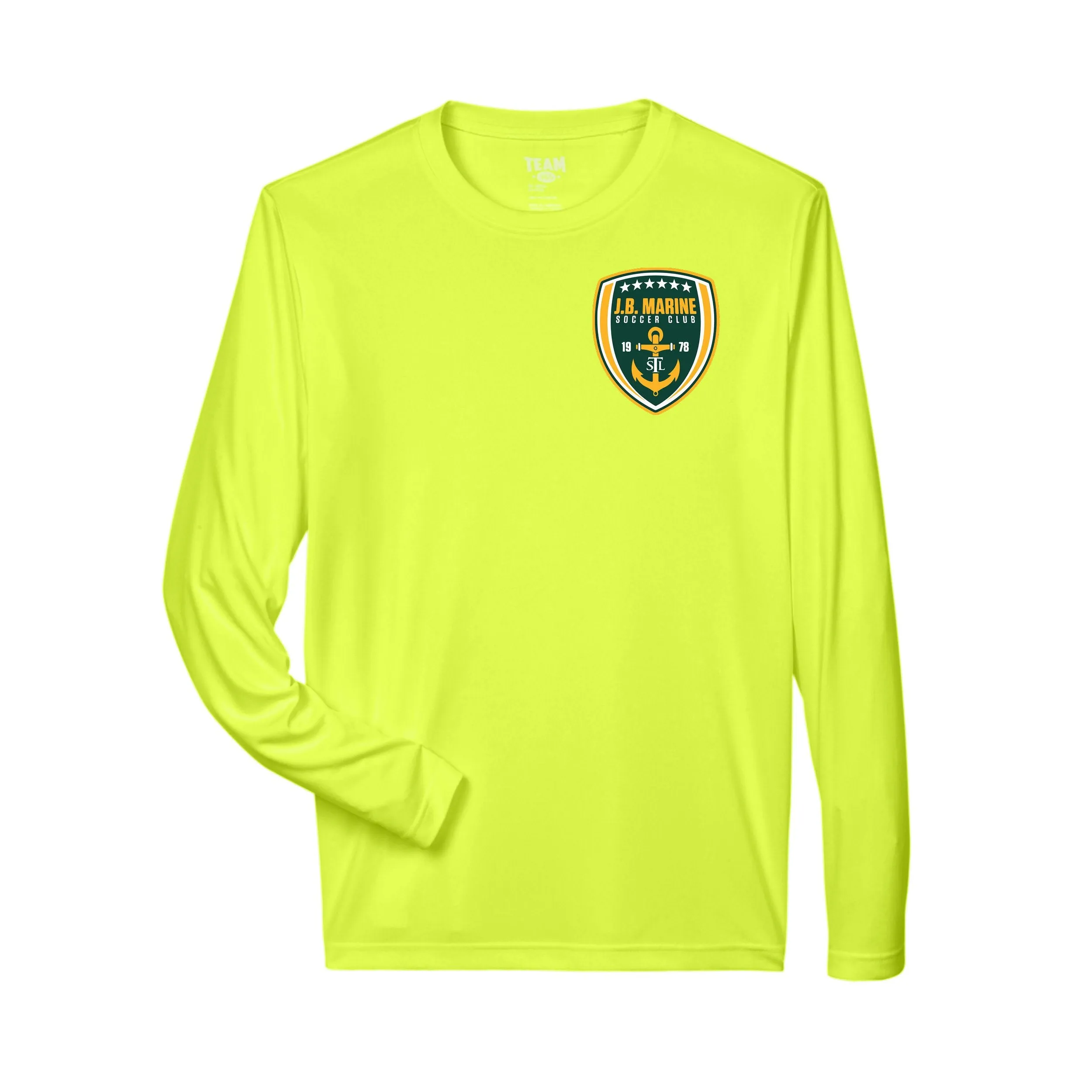 Team 365 Zone Performance Long Sleeve Shirts St. Louis Club Logo