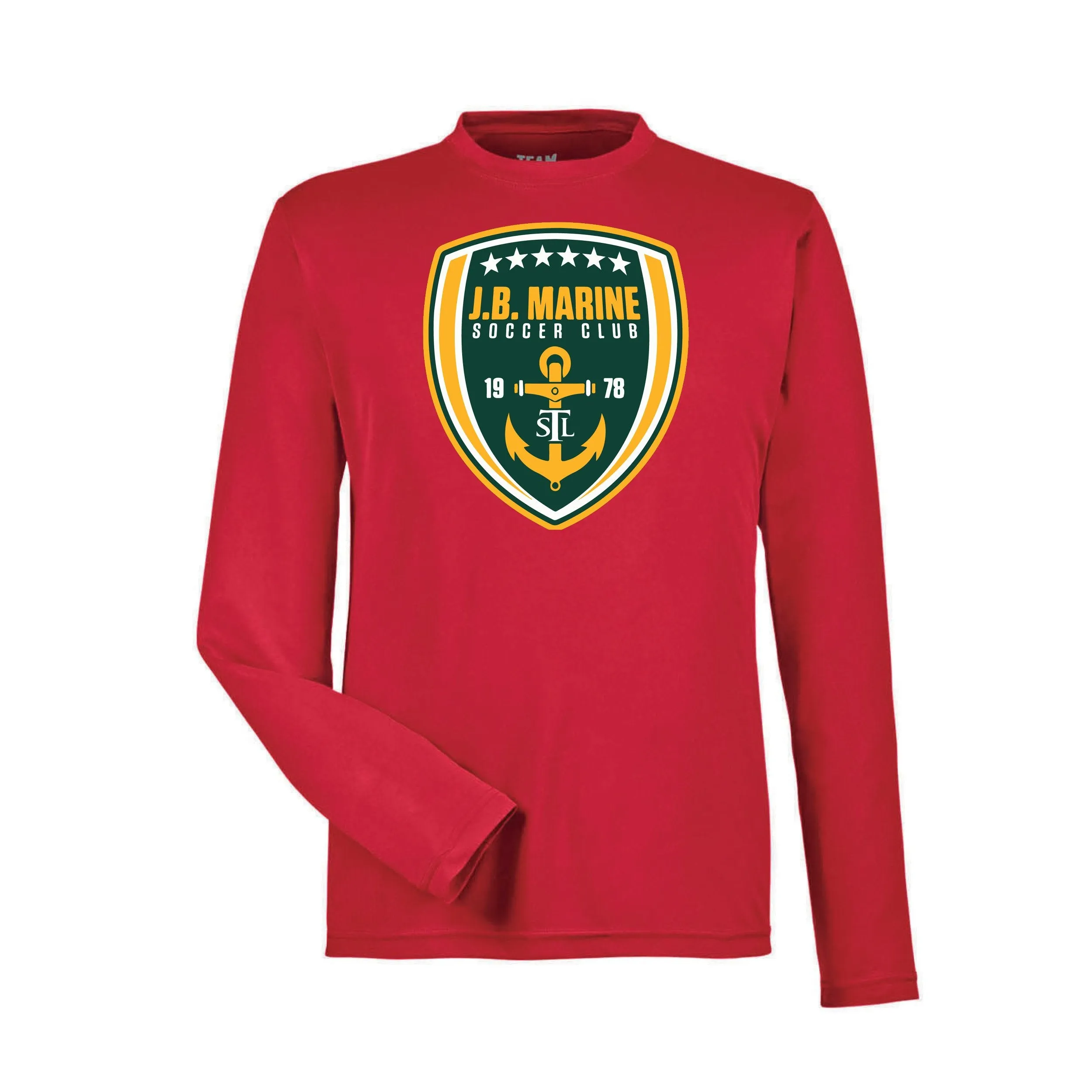 Team 365 Zone Performance Long Sleeve Shirts St. Louis Club Logo