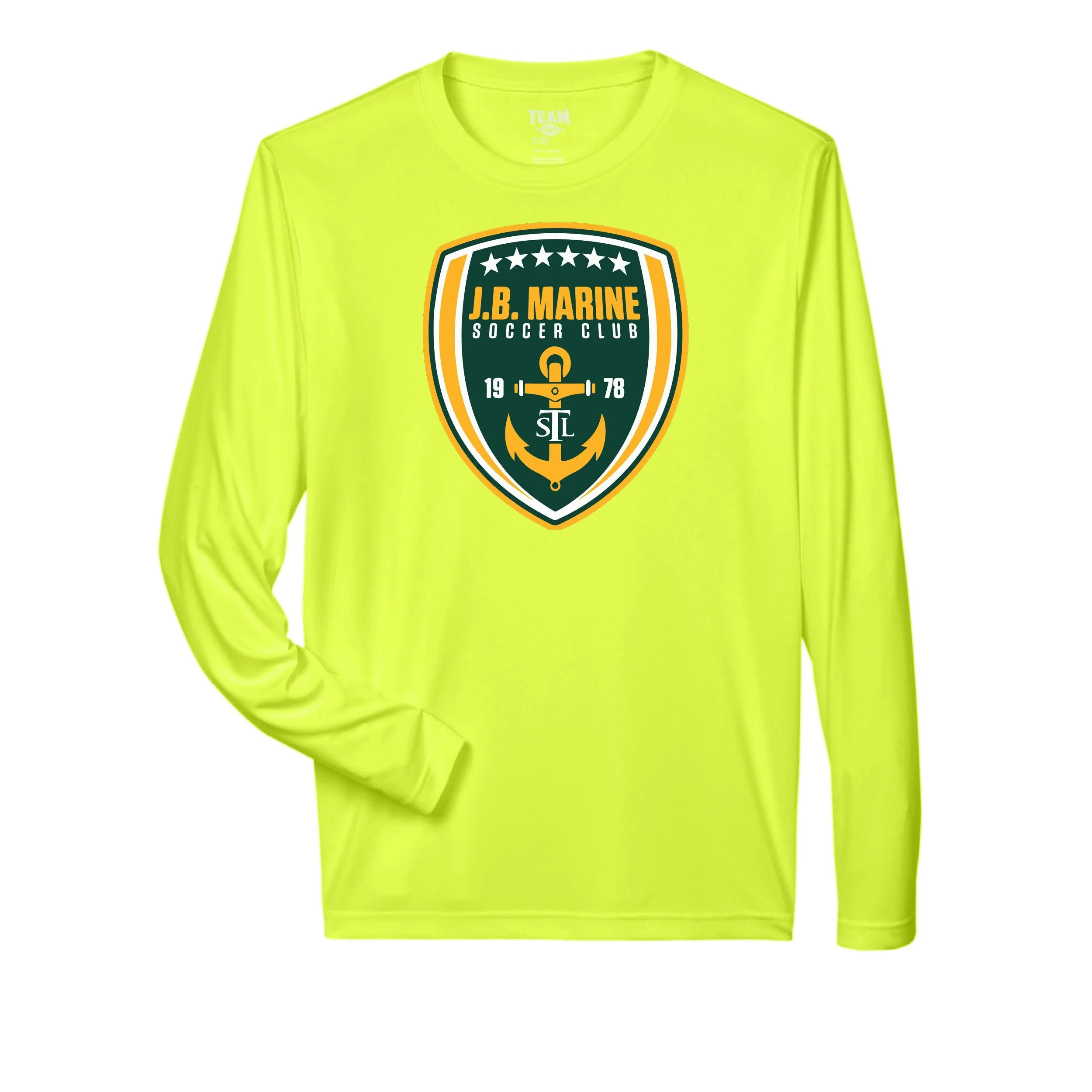 Team 365 Zone Performance Long Sleeve Shirts St. Louis Club Logo