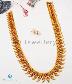 The Ananya Silver Navratna Mango Necklace/Waistbelt