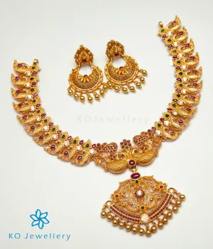 The Mithya Silver Peacock Bridal Necklace