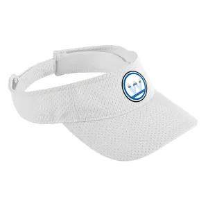 TRI the WILDWOODS Visor - Tech Velcro - White - Logo