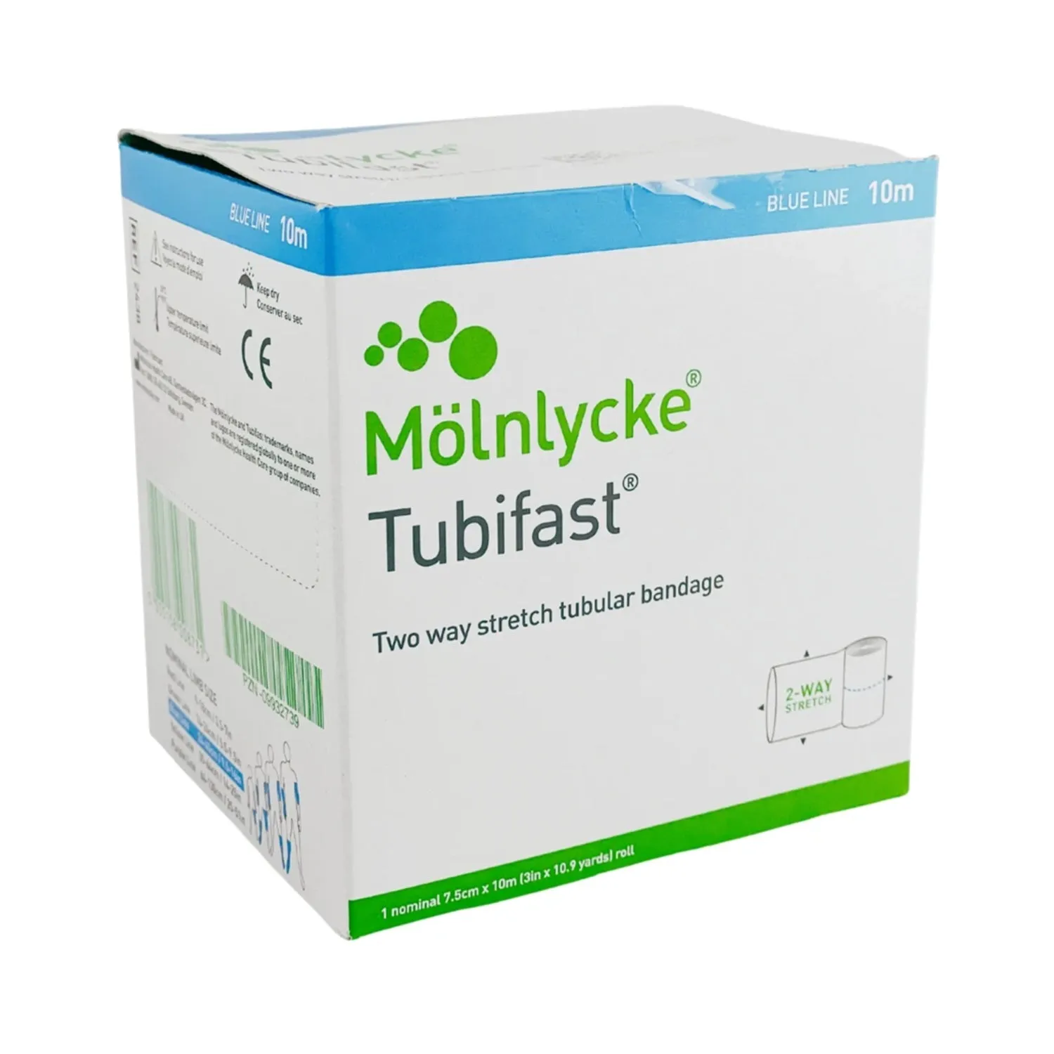 Tubifast with 2 Way Stretch | Blue Line | 7.5cm x 10m