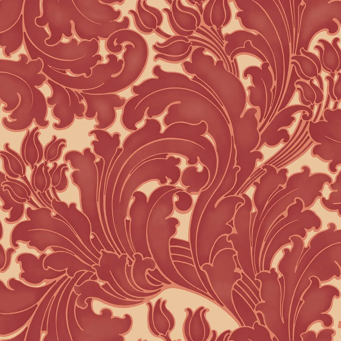 Tulip Wallpaper by Little Greene
