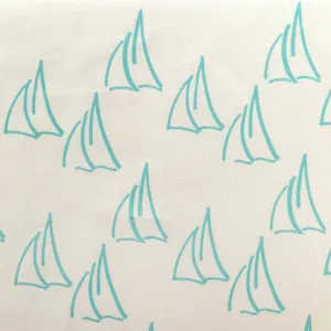 Under Sail Fabric - Ocean Blue