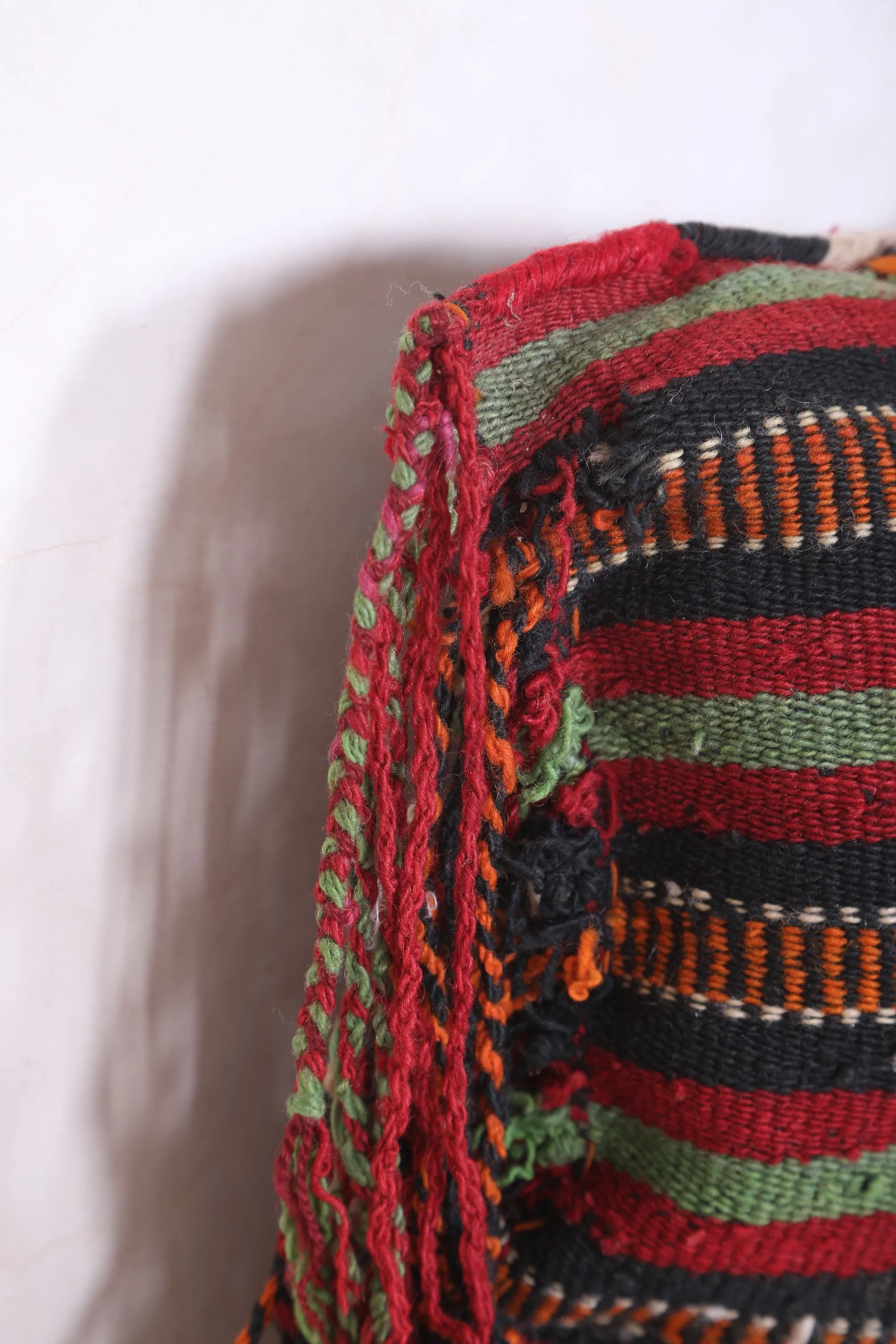 Vintage Moroccan Kilim Pillow 14.5 INCHES X 27.1 INCHES