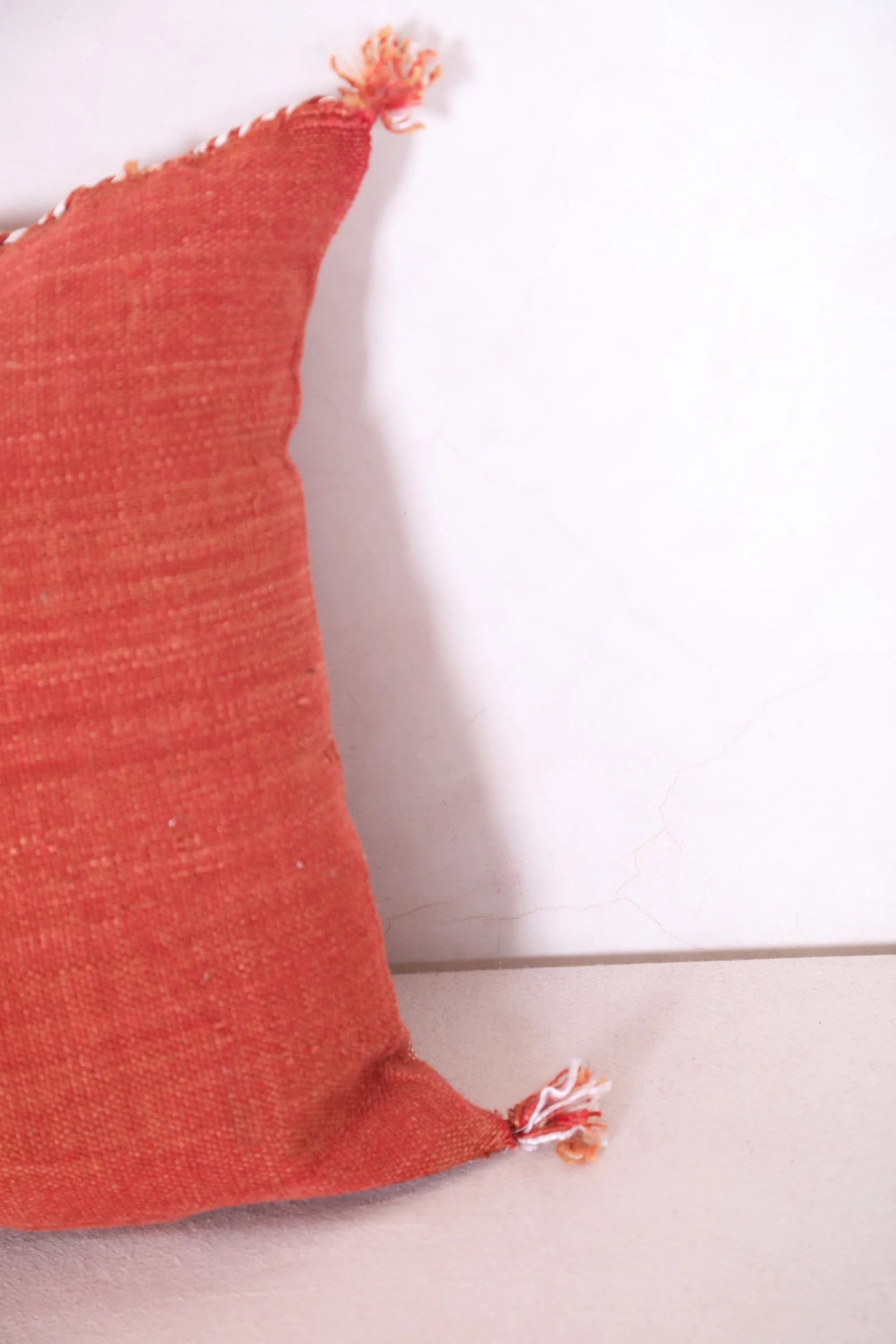 Vintage Moroccan Kilim Pillow 16.9 INCHES X 18.1 INCHES