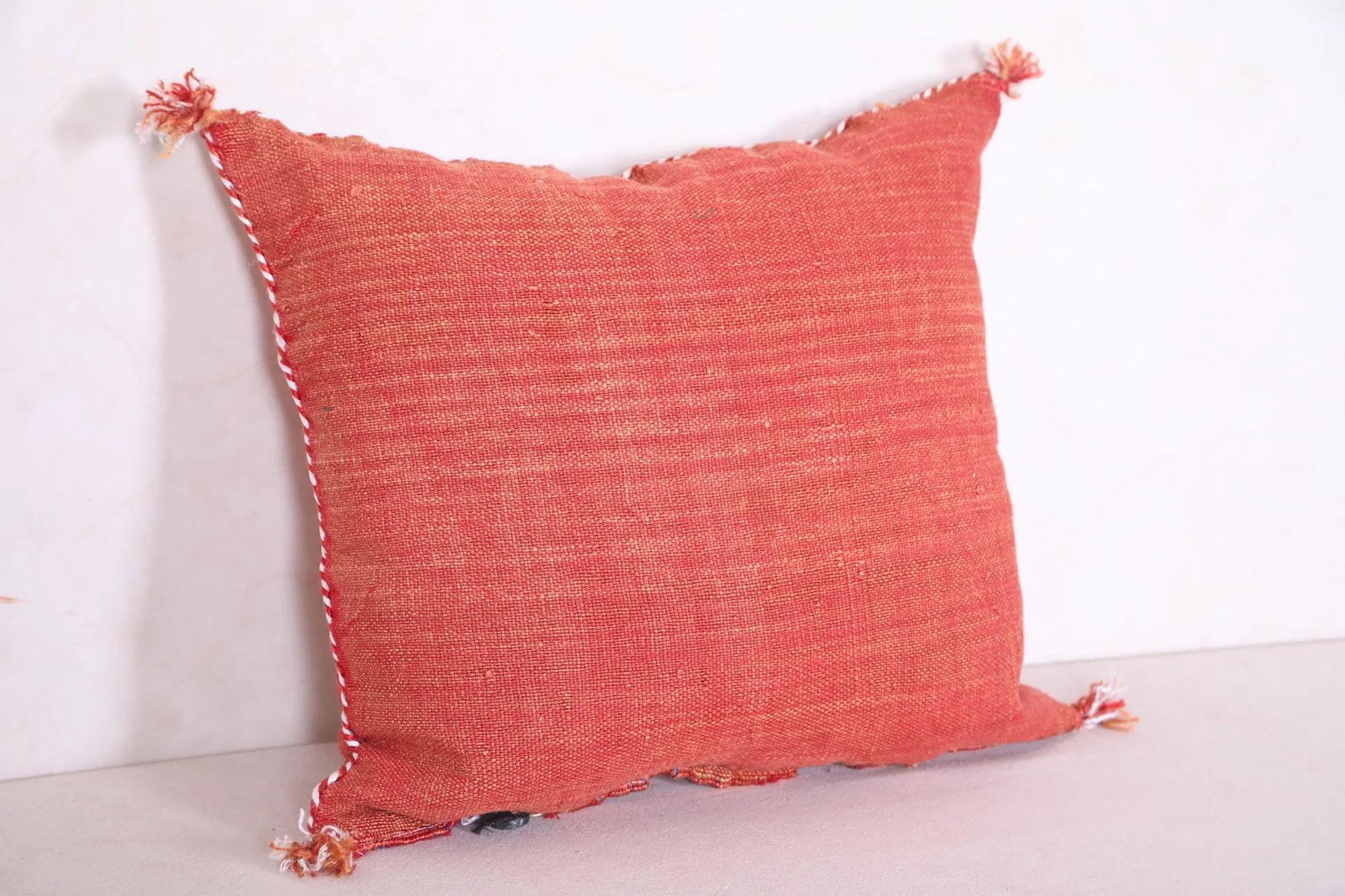 Vintage Moroccan Kilim Pillow 16.9 INCHES X 18.1 INCHES