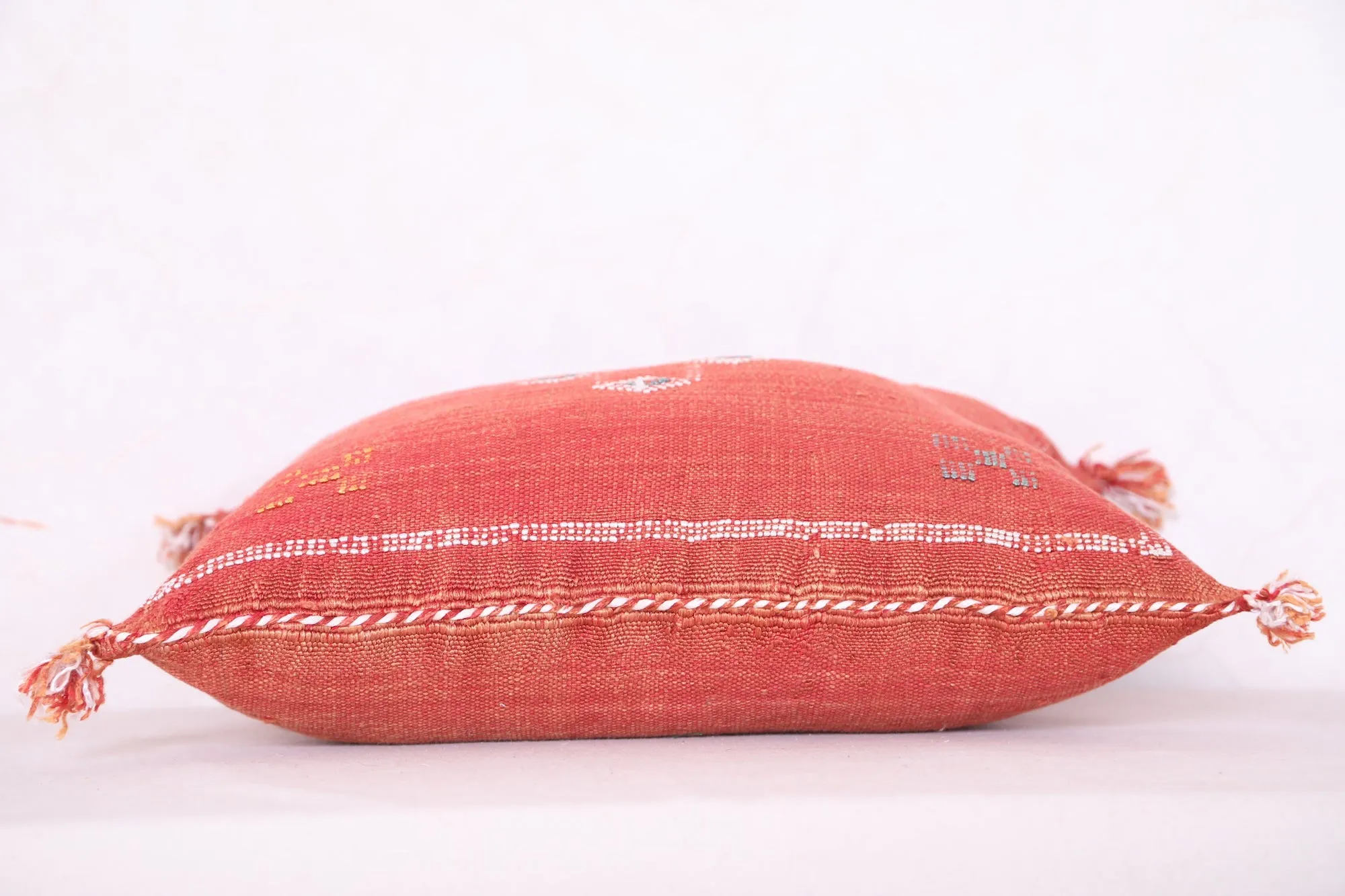 Vintage Moroccan Kilim Pillow 16.9 INCHES X 18.1 INCHES